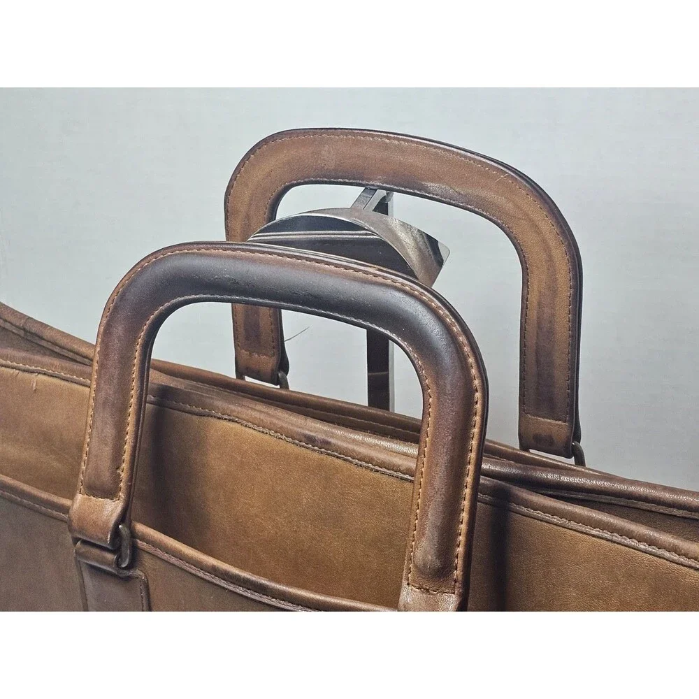 ​Vintage Coach Metropolitan Leather Briefcase 5090 British Tan USA Laptop Bag